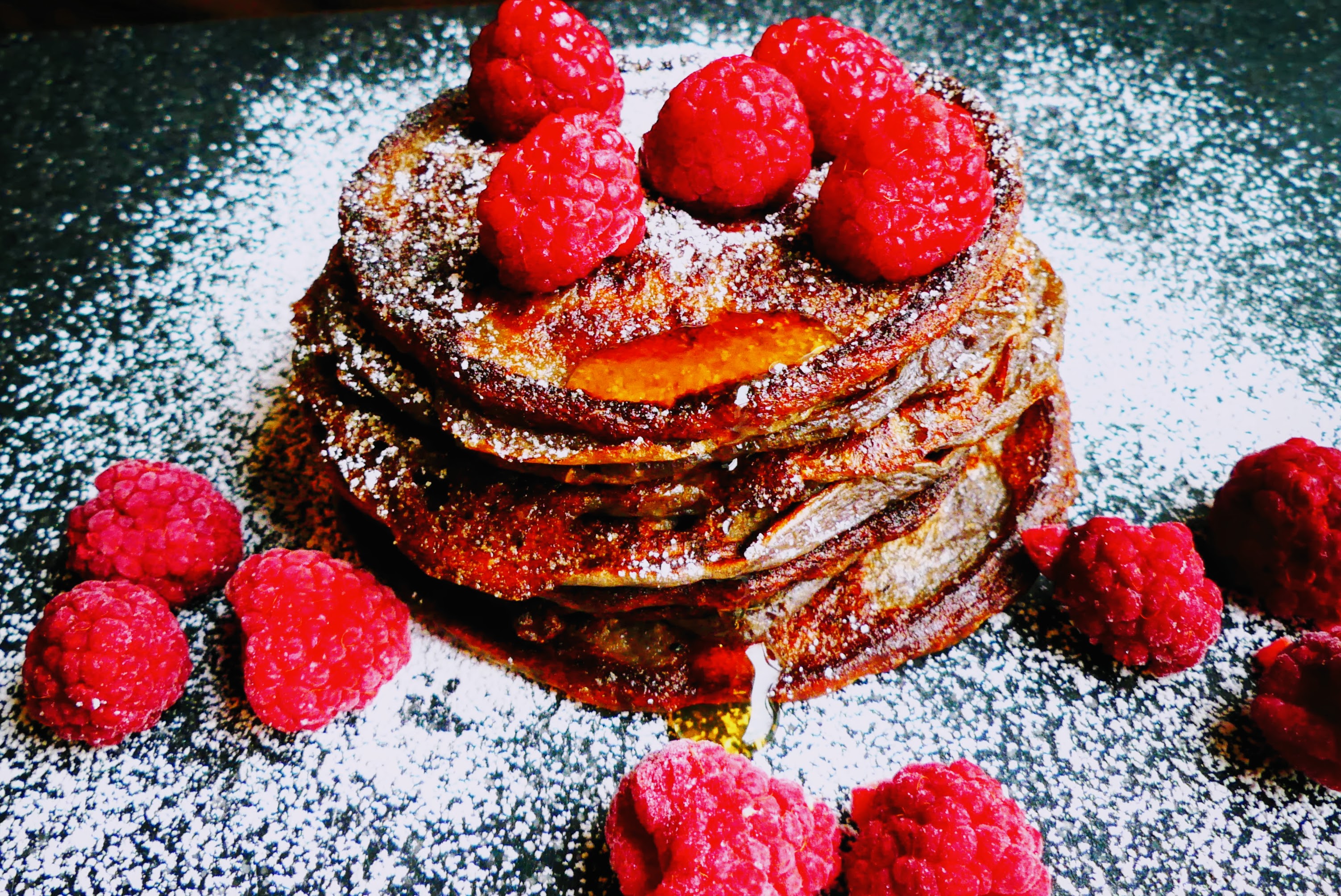 Easy Peasy but Healthy Raspberry Smoothie Pancakes